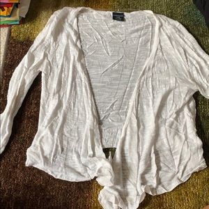White cardigan